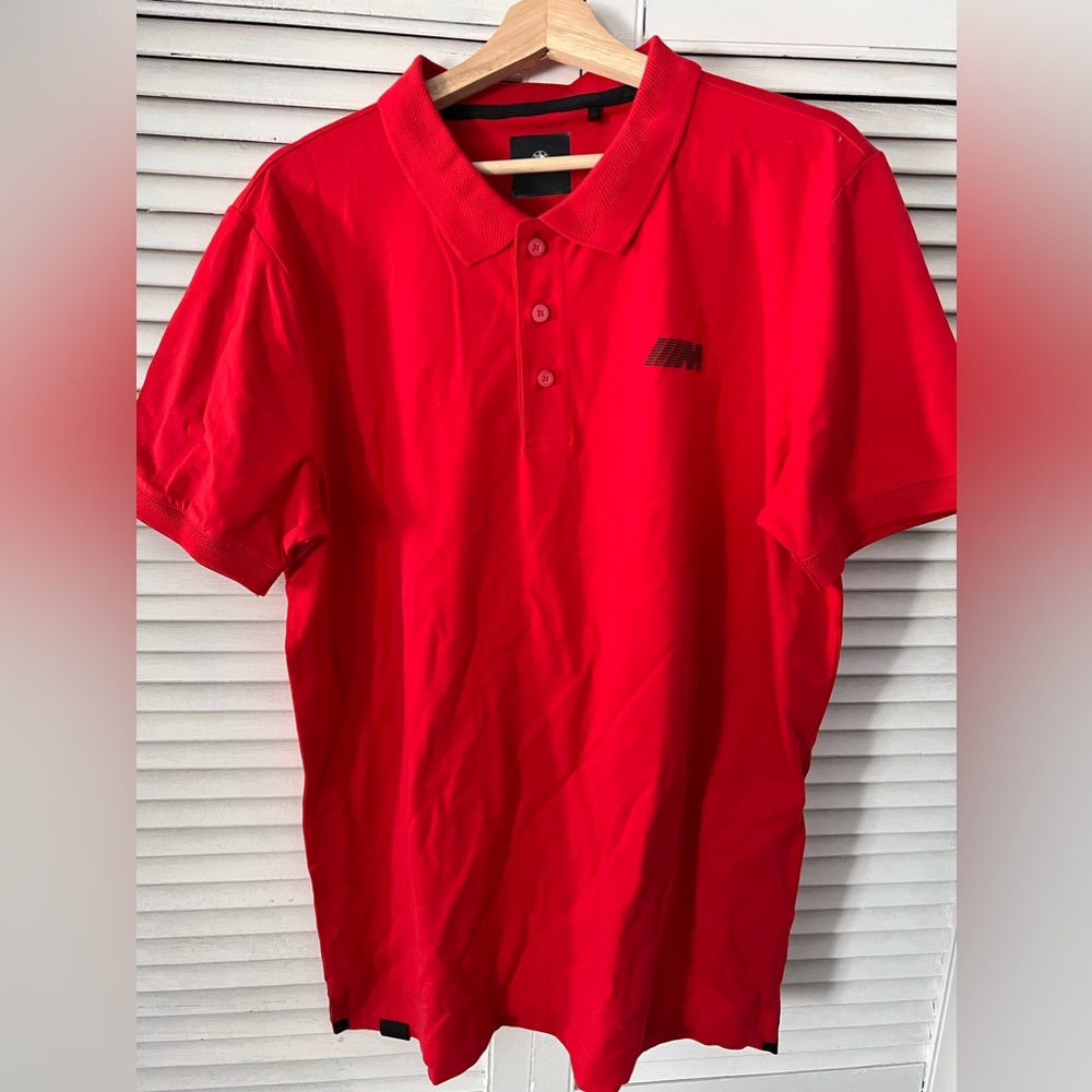 BMW M power polo red XL
